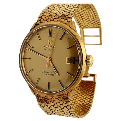 vintage gold omega watches|vintage gold omega watches prices.